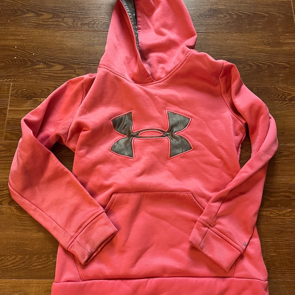 Under Armour Pink and Black Hoodie